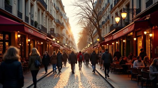 Renowned thoroughfare and cultural landmark in the 11th arrondissement of Paris
